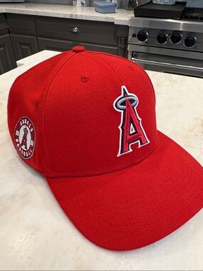 MLB Los Angeles Angels Red Fitted Baseball Cap